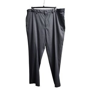 Tahari Mens Dress Pants 42x32 Flat Front Gray Professional‎